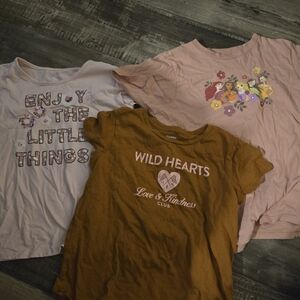 3 Rose Pink T-shirts